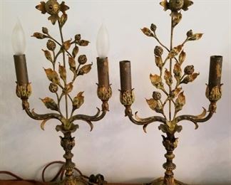 Vintage Ornate Candelabras