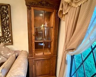 Pair of curio cabinets