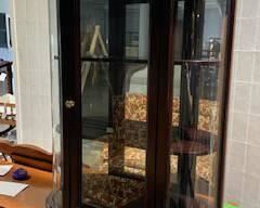 Bombay Co Mahogany Curio Cabinet