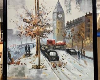 Vibrant London Canvas Painting