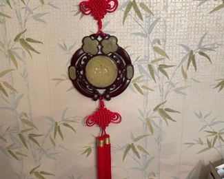 Chinese Prosperity and Longevity Wall Hanging