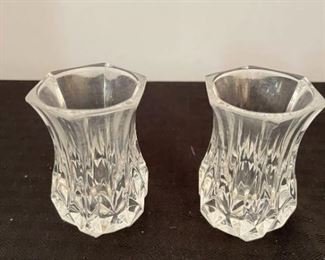 Cristal dArques 2 Small Candleholders