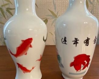 Koi Small Ceramic Vases and Bowls