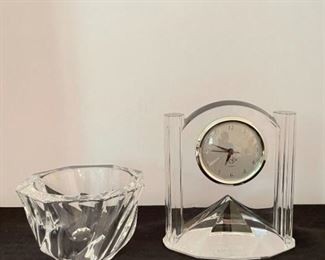 Lenox Crystal Clock Orrefors Crystal Bowl