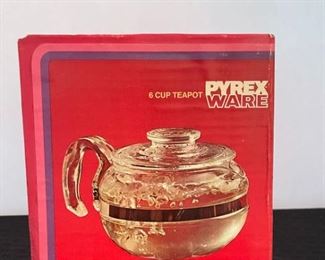 Pyrex Vintage Unopened 6 Cup Teapot