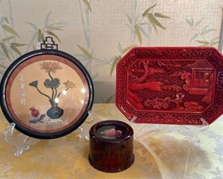 Set of 3 Asian Decorative Pieces