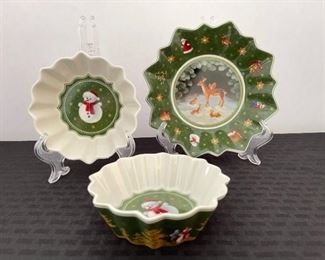 Villeroy Boch Toys Fantasy Holiday Set of 3 Small Dishes