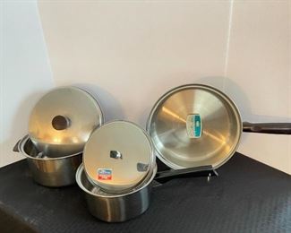 Vintage Stainless Steel Cookware