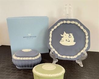 Wedgwood Jasperware Plate Small Boxes