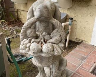 Concrete Dog Statue