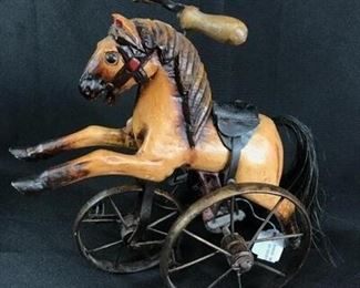 Rustic 10 Horse Tricycle Ride On Replica