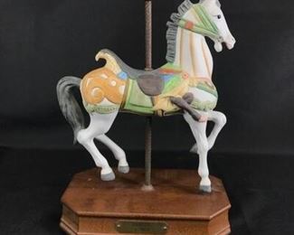 Impulse Giftware 1988 Dentzel Carousel Horse music box Sanyo