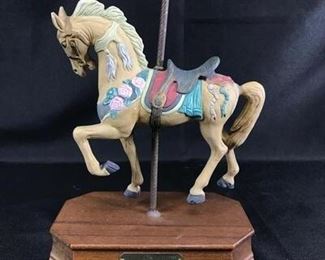 Impulse Giftware 1988 Stein  Goldstein Carousel Horse Music Box Sanyo
