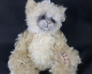 Olsen Designs Jointed Fuzzy Cat Plush Stuffed Animal