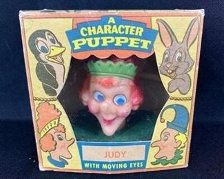 Vintage Peter Puppet Playthings Character Puppet Judy Hand Puppet in Original Box