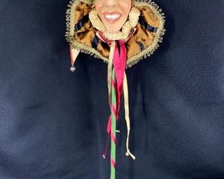 Wayne Kleski Katherines Collection Smiling Jester Stick Puppet