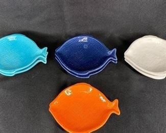 Colorful Fish Shaped Trinket Condiment Dish Plates