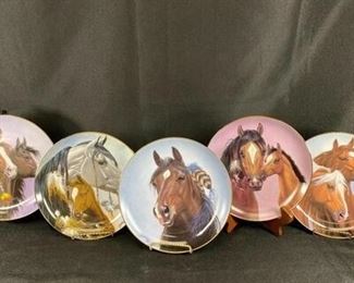 Set of 5 A Heritage of Horses Collector Plates The Danbury Mint