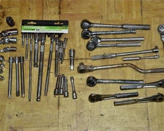 Group Lot Of Socket Wrenches