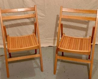 2 wooden chairs 
