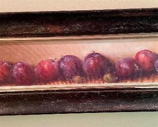 oil on  canvas of fruit by Levin