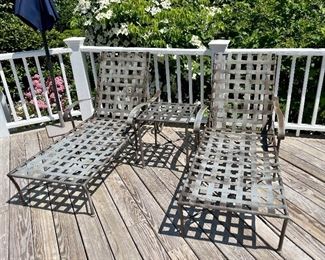 2 chaise lounges