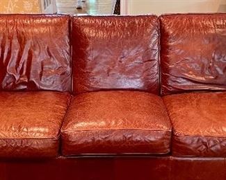 (2) Leather sofas by Bauhaus