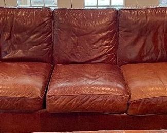 Second leather sofa by Bauhaus