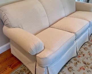 Ivory sofa by  Sherrill