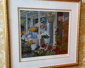 Floral stand signed & numbered by John Powell