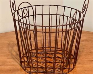 Decorative metal basket