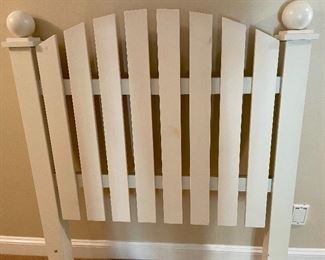 (2) Twin white headboards