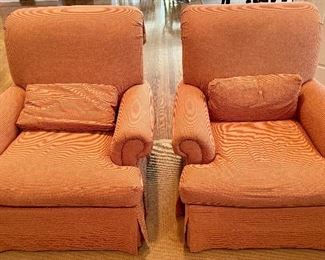 Pair of vanguard  club chairs