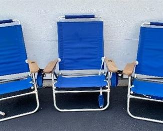3 beach chairs 