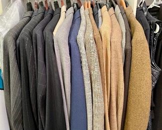 Assorted suits & sports coats