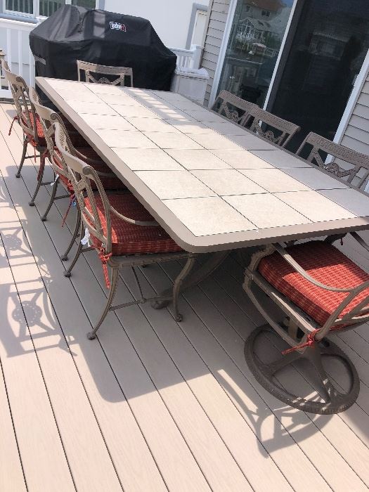 FORTUNOFF Cast Iron Table set 
$2000