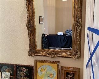 Gigantic wall mirror - frame alone approx 6" wide