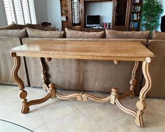Beautiful hardwood sofa table