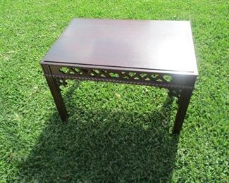 Chippendale mahogany lamp or coffee table