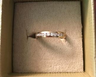 Channel set Diamond Ring