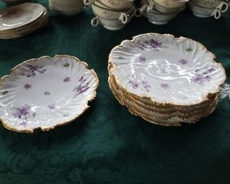 French Limoges Appetizer Plates