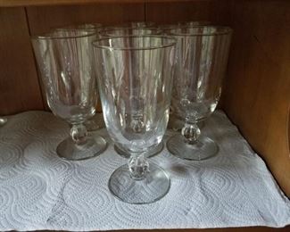 Etched Crystal Glasses