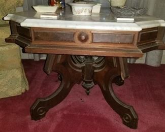 1800s Marble Top Table
