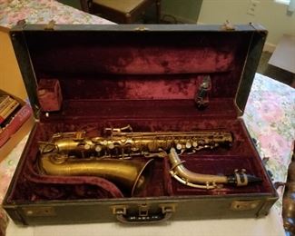 Vintage Buescher Saxophone in Case