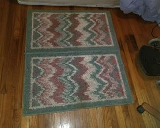 Pair of Small throw Rugs