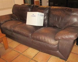 sasseville leather sofa