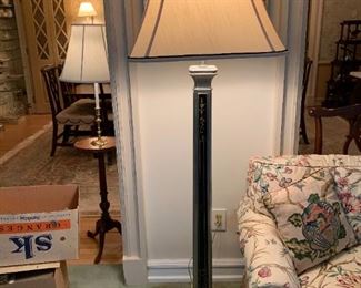 #37	Silver Painted Floor Lamp 67"	 $75.00 
