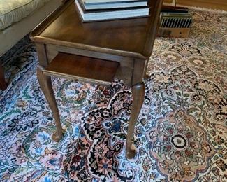 #61	Rectangle End Table w/2 pull-out Trays on each side   30x18.5x26	 $125.00 
