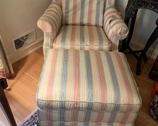 #63	Baker Club Chair w/ottoman (loose Cushions) 	 $125.00 
