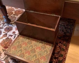#98	Antique 4 post cannonball Style Full Size Bed  - comes with Boxsprings & Matt	 $375.00 
#99	2 step stool with Flip-up Fabric Top -  20 tall	 $50.00 
